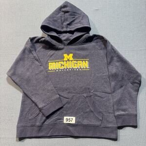 Michigan Wolverine Champion Hoodie Men  Sz M Gray Pre Owned